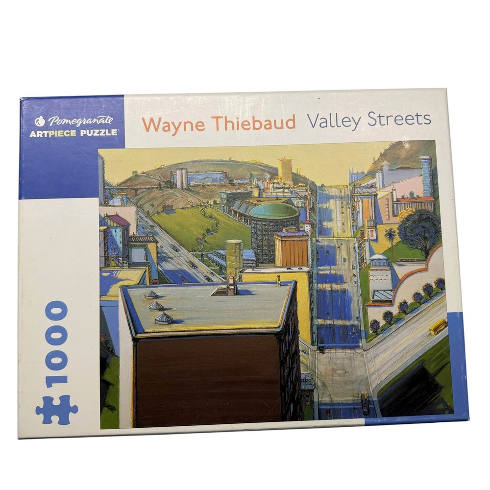 Pomegranate Wayne Thiebaud Valley Streets 1000 Piece Puzzle Artpiece UNCOUNTED